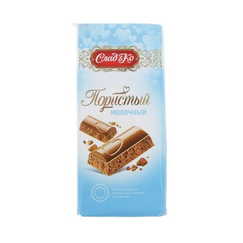 Шоколад Славянка Особый пористый молочный, 80г