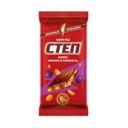 Шоколад Славянка Степ молочный с изюмом, арахисом и карамелью, 80г