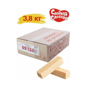Вафли Сладкая Слобода сливочные, 3,8кг