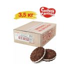 Печенье Сладкая Слобода Внучка шоколадное со сливочным кремом, 3,5кг