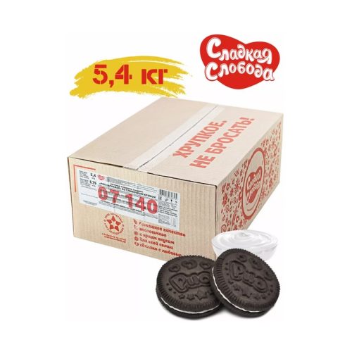 Печенье Сладкая Слобода Рио карнавал со сливочным кремом, 5,4кг