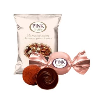 Конфеты Сладкий орешек Пинк Трюф глазированный с кремом, 1кг