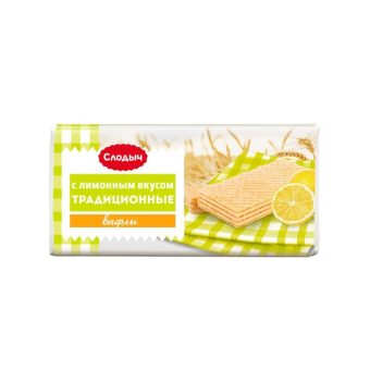Вафли Слодыч традиционные с лимонным вкусом, 100г