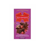 Шоколад Коммунарка тёмный с начинкой вишнёвый брауни, 180г