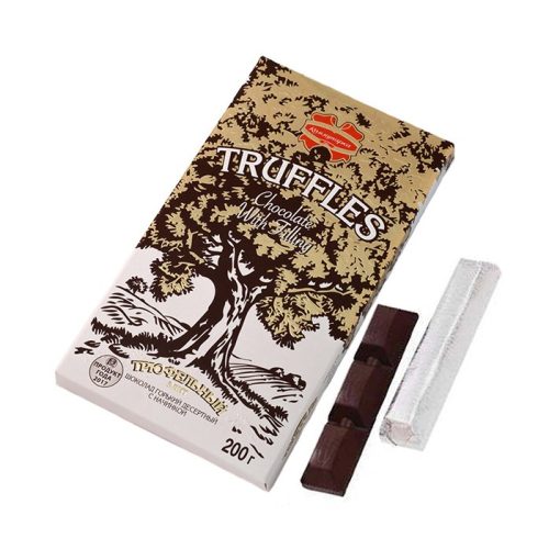 Шоколад Коммунарка трюфельный элитный тёмный, 180г