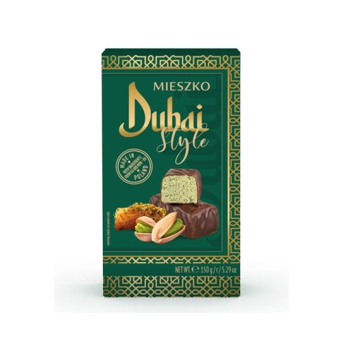 Конфеты Миешко Дубай Стайл трюфель с хрустом катаифи и фисташковой пастой, 2,5кг