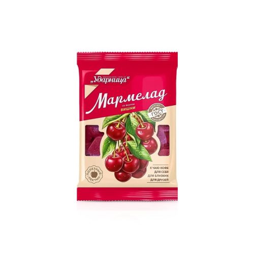 Мармелад Ударница желейный со вкусом вишни, 275г