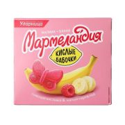 Мармелад Ударница Мармеландия кислые бабочки со вкусом банан-малина, 250г