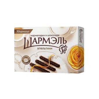 Мармелад Ударница в шоколаде апельсиновые палочки Апельтини, 160г