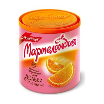 Мармелад Ударница Мармеландия Апельсин дольки, 250г