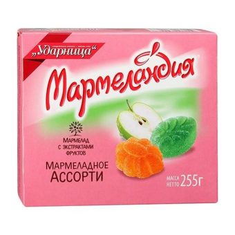 Мармелад Ударница ассорти Мармеландия, 255г