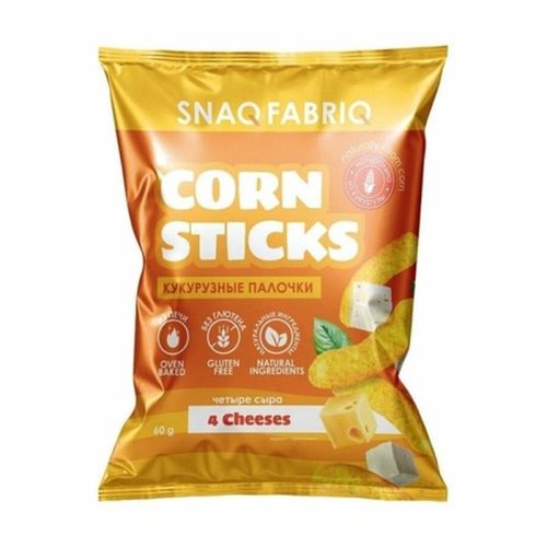 Кукурузные палочки Бомббар со вкусом Четыре сыра, 60г
