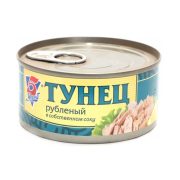Тунец рубленый в собственном соку 5 Морей, 185г