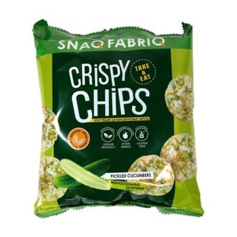 Чипсы цельнозерновые Бомббар Крипси Чипс малосольные огурчики, 50г