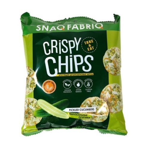 Чипсы цельнозерновые Бомббар Крипси Чипс малосольные огурчики, 50г