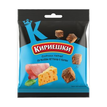 Сухарики Кириешки КДВ ветчина сыр, 40г