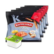 Сухарики Кириешки КДВ ржаные сёмга с сыром соус тар-тар, 60г