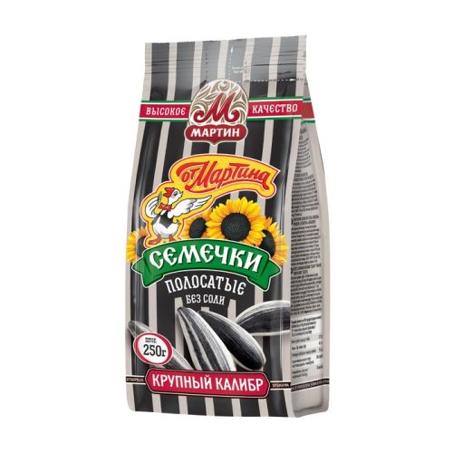 Семечки от Мартина Премиум полосатые отборные обжаренные с солью, 250г