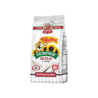 Семечки белые отборные обжаренные с солью От Мартина Премиум, 150г