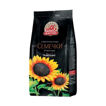 Семечки черные отборные обжаренные От Мартина Премиум, 100г