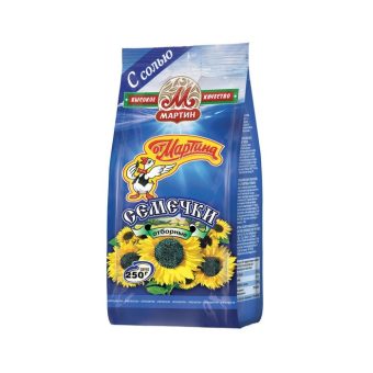 Семечки черные отборные обжаренные с солью От Мартина Премиум, 200г