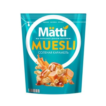 Мюсли Матти соленая карамель, 250г