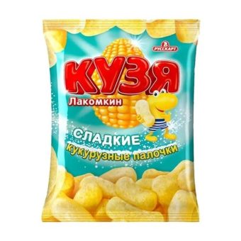 Палочки кукурузные Русскарт Лакомкин с сахарной пудрой, 140г