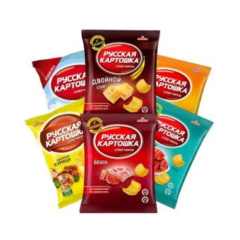 Чипсы Русскарт Ассорти, 80г