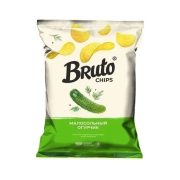 Чипсы Брутто УТТРО Флавор класс малосолёный огурчик, 120г