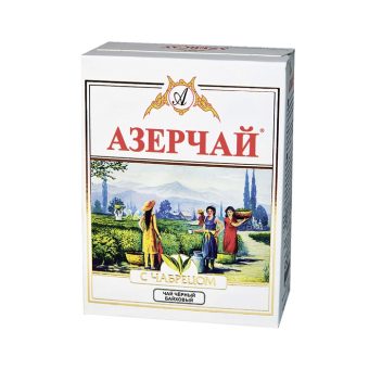 Чай Азерчай Чабрец чёрный лист, 100г