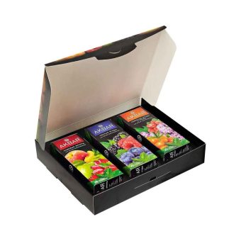 Чай Акбар подарочный набор, 3*25пак, 112,5г, чёрный ароматный