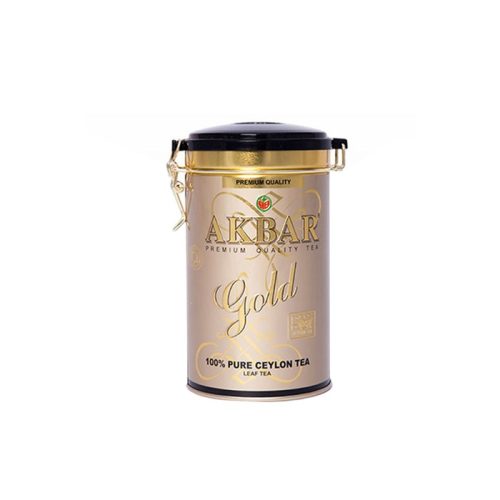 Чай Акбар Голд средний лист, 225г, ж/б
