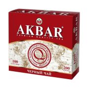 Чай Акбар классическая серия, чёрный байх мелкий, 100пак, 200г