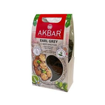 Чай Акбар Корзинка Эрл Грей, чёрный крупный лист, 500г
