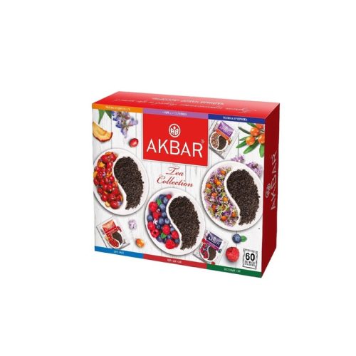 Чай Акбар Подарочный, 6 видов, 10шт в металлическом конверте, 105г