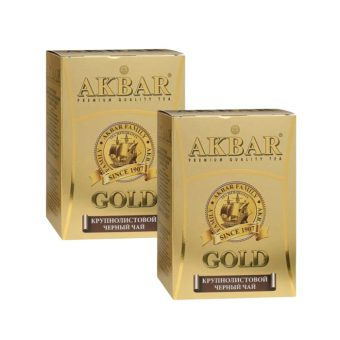 Чай Акбар сливочная карамель, чёрный крупный лист ароматизированный, 100г