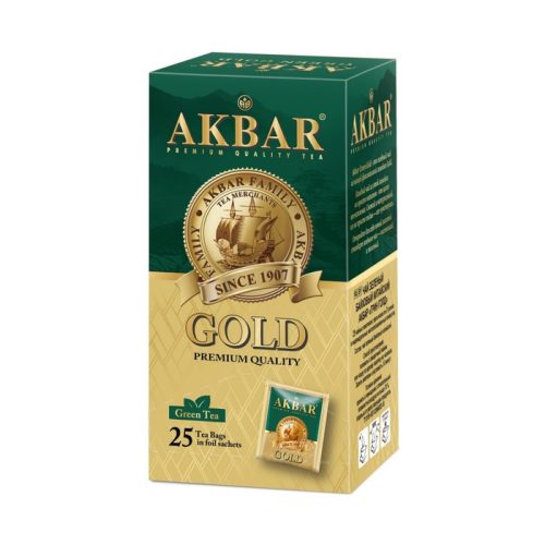 Чай Акбар Голд, 25пак, 50г, в конвертах