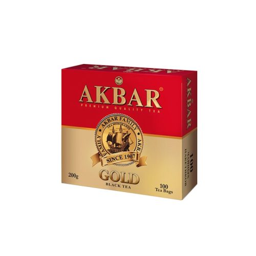 Чай Акбар Голд (картон, крупнолистовой), 100г, 0.1