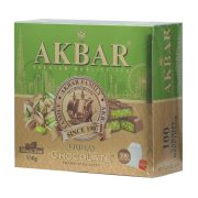 Чай Акбар Дубайский шоколад чёрный с ароматом, 100пак, 150г
