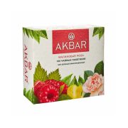 Чай Акбар зелёный с ароматом малиновой розы, 25пак, 37,5г