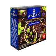Чай Акбар Смородина и мята чёрный, 20пирамидок, 40г