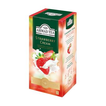 Чай Ахмад Строуберри Крим чёрный с добавлением, 25пак, 1,5г