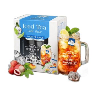 Чай Ахмад Набор Кружка с чаем холодного заваривания, 12 пак, 4 вкуса