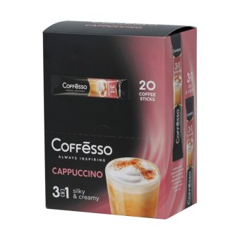 Кофе напиток Коффессо Каппучино 3в1, 20 стиков, 280г