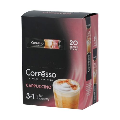 Кофе напиток Коффессо Каппучино 3в1, 20 стиков, 280г