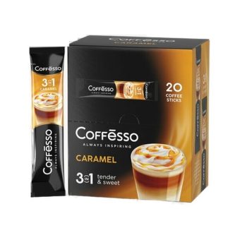 Кофе напиток Коффессо Карамель 3в1, 20 стиков, 280г