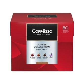 Кофе Коффессо Гранд ассорти 4 вкуса, 80 капсул, 412г