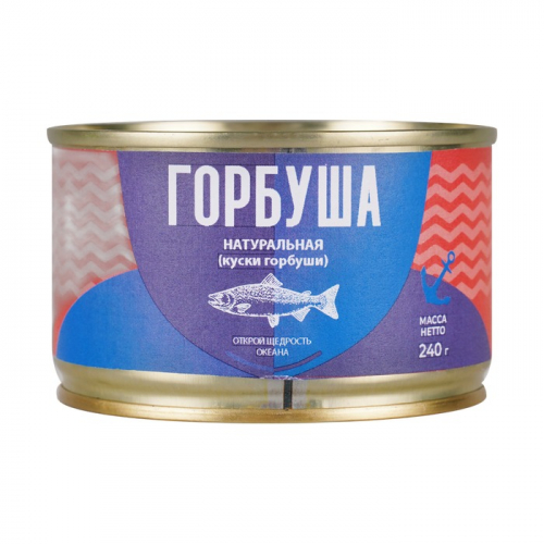 Горбуша натуральная 5 Морей Рыбная страна, 240г