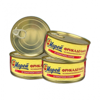 Фрикадельки из океанических видов рыб в томатном соусе 5 Морей, 240г
