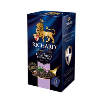 Чай Ричард Хорека Роял Тайм (чабрец) энд Розмари чёрный ароматизированный, 200 пак, 2 г